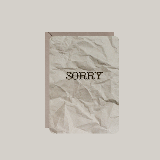 Kaart met envelop | sorry